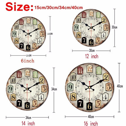 Orologio da parete shabby chic rose