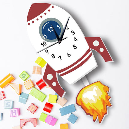 Orologio da parete razzo con pendolo