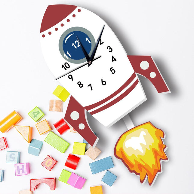 Orologio da parete razzo con pendolo