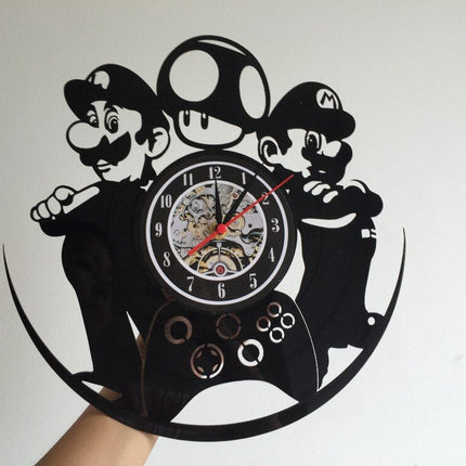 Orologio vinile gamer tema Super Mario