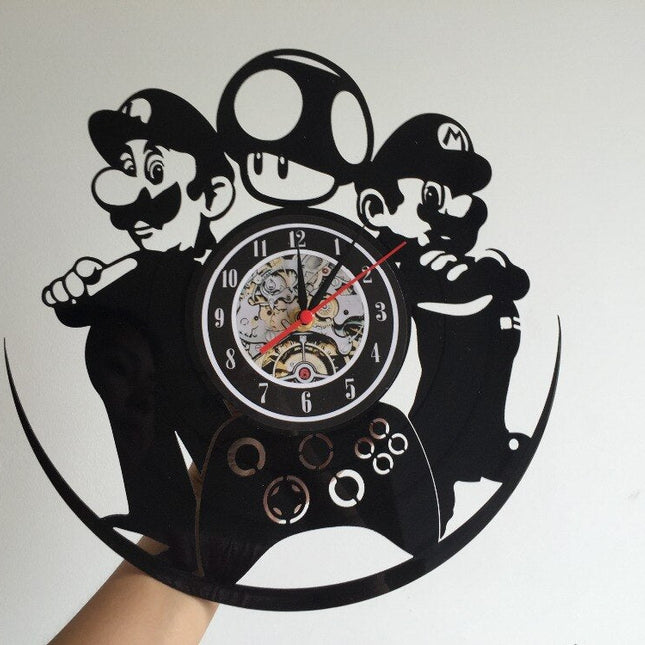 Orologio vinile gamer tema Super Mario