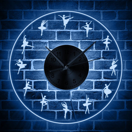 Orologio da parete LED tema ballerina
