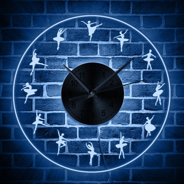 Orologio da parete LED tema ballerina