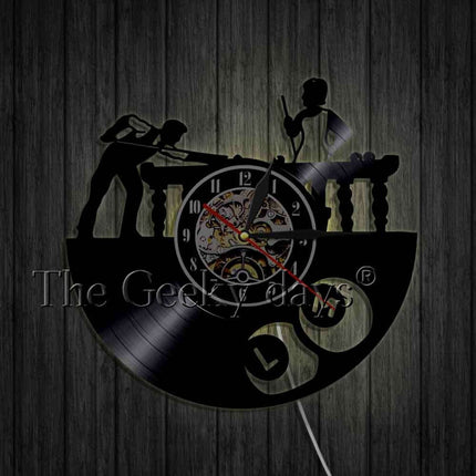 Orologio in vinile da parete biliardo
