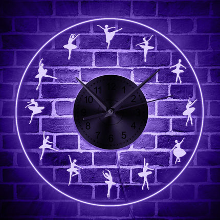Orologio da parete LED tema ballerina