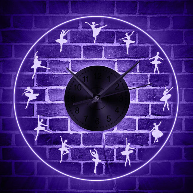 Orologio da parete LED tema ballerina