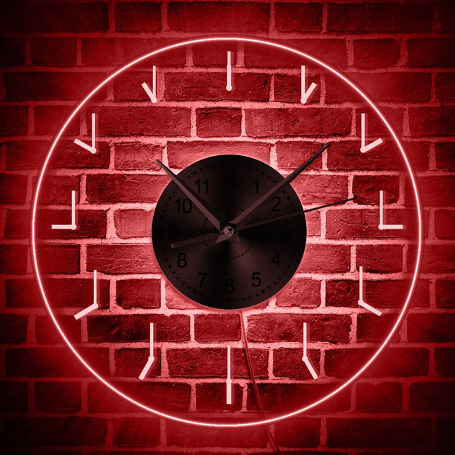 Orologio parete minimalista con retroilluminazione LED