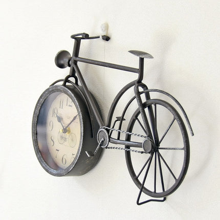 Orologio da parete vintage a forma di bicicletta