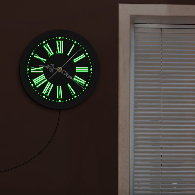 Orologio da parete LED numeri romani