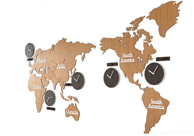 Orologio da muro mappamondo 5 fusi