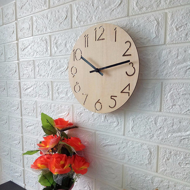 Orologio da parete minimalista in legno