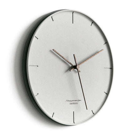 Orologio da parete minimalista design grigio
