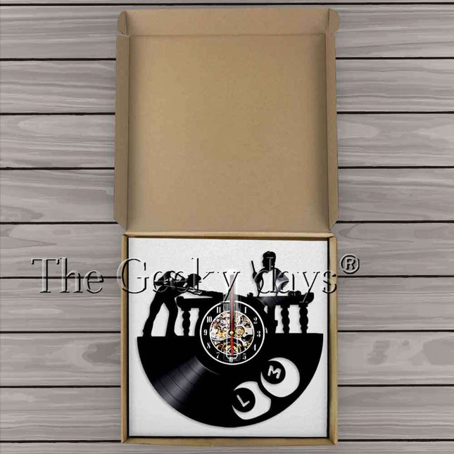 Orologio in vinile da parete biliardo