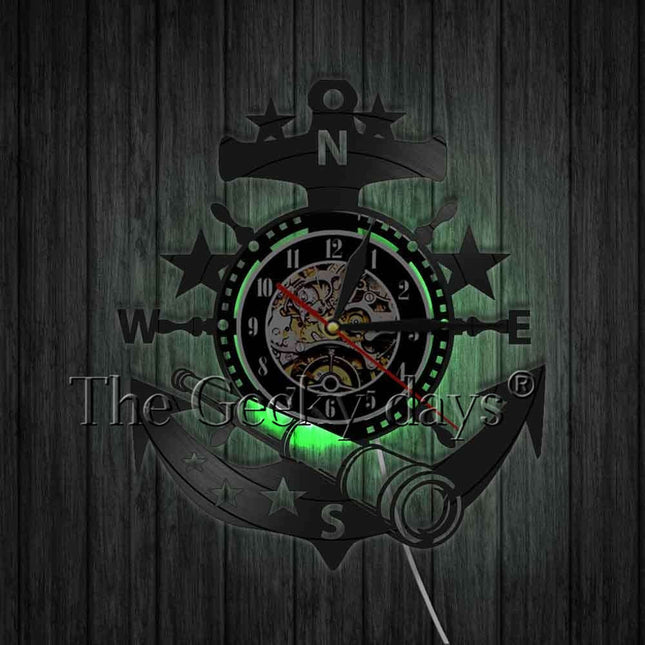 Orologio da parete in vinile ancora