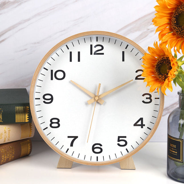 Orologio da tavolo minimalista in legno