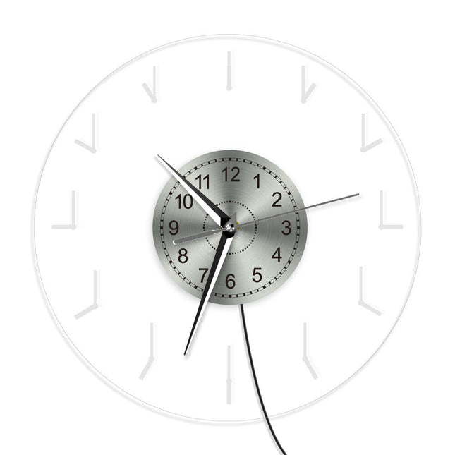 Orologio parete minimalista con retroilluminazione LED