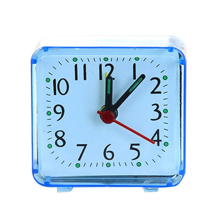 Piccola sveglia da viaggio quadrata al quarzo