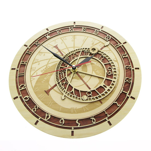 Orologio da parete astronomico in legno