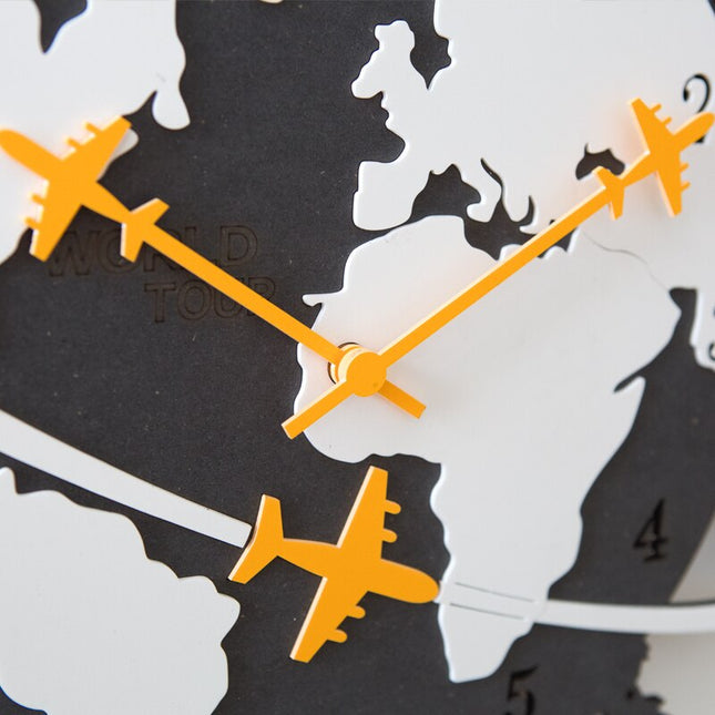 Orologio parete design giro del mondo