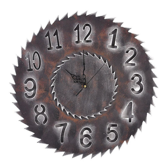 Orologio da parete forma sega circolare