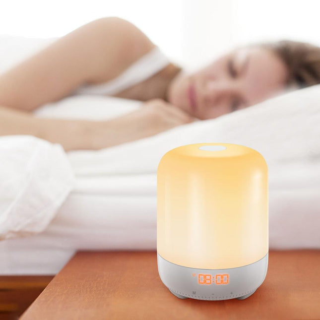 Lampada da comodino con sveglia digitale