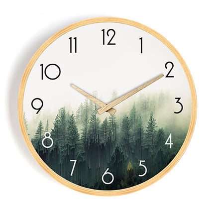 Orologio da parete scandinavo in legno