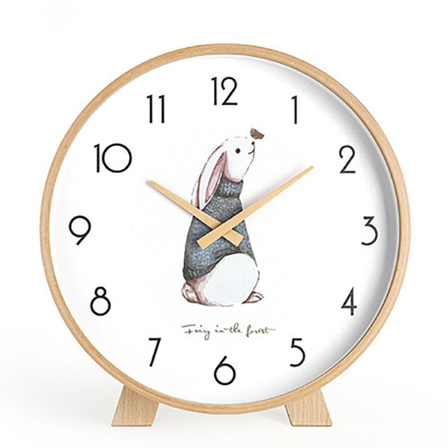 Orologio da tavolo minimalista in legno