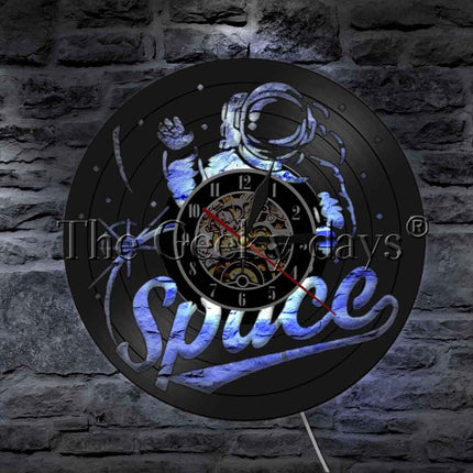 Orologio in vinile da parete astronauta