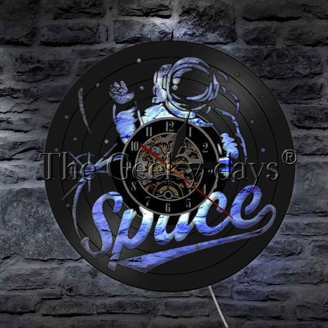 Orologio in vinile da parete astronauta