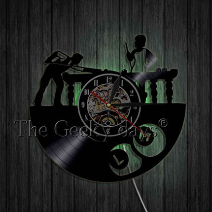 Orologio in vinile da parete biliardo