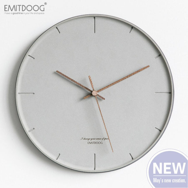 Orologio da parete minimalista design grigio