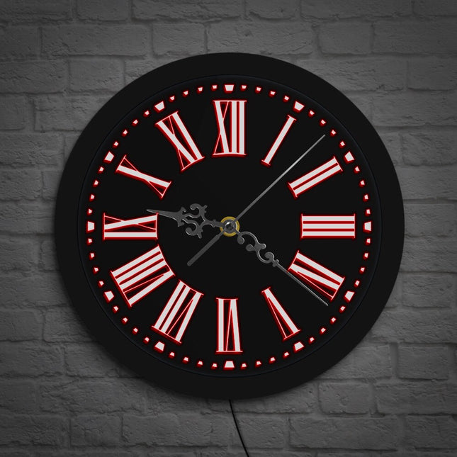 Orologio da parete LED numeri romani