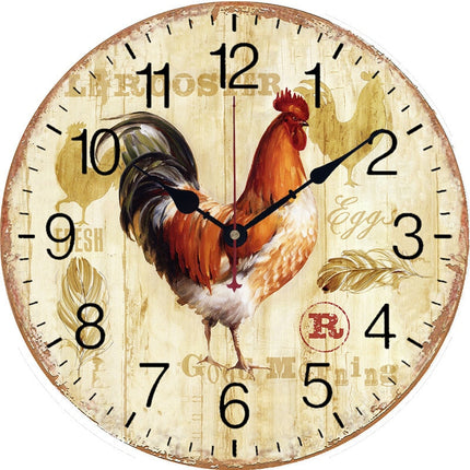 Orologio da parete con gallo country
