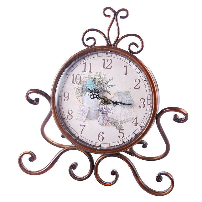 Orologio da tavolo vintage con supporto