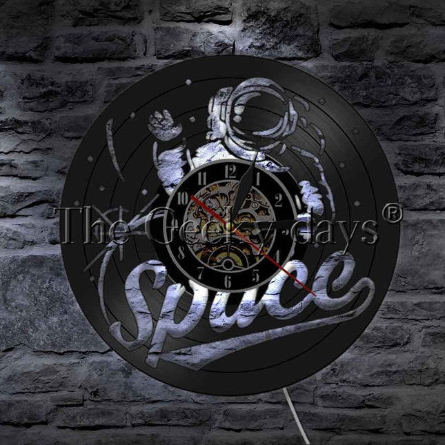 Orologio in vinile da parete astronauta