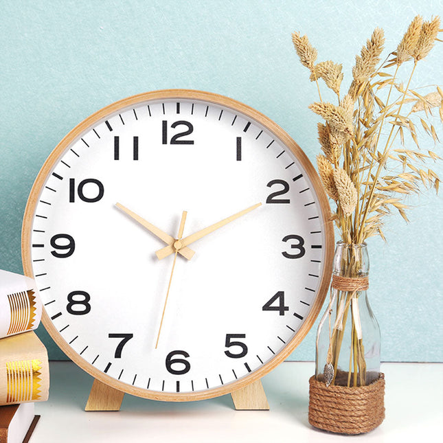 Orologio da tavolo minimalista in legno