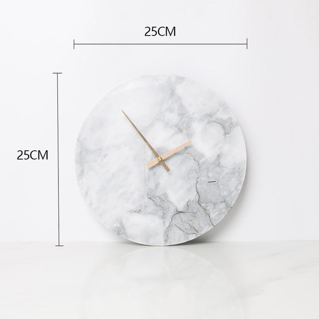 Orologio da parete effetto marmo design minimalista