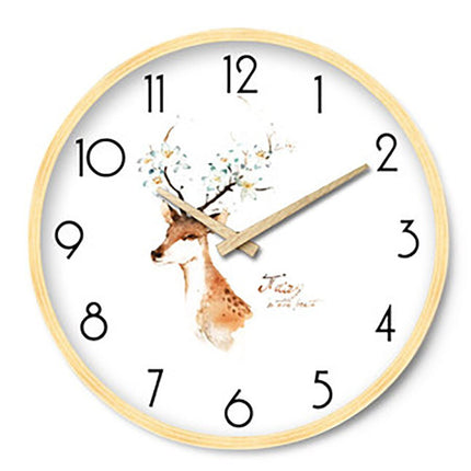 Orologio da parete scandinavo in legno