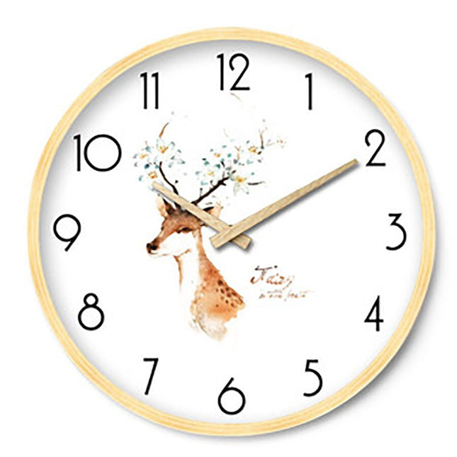 Orologio da parete scandinavo in legno