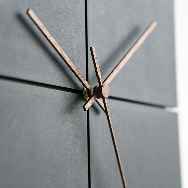 Orologio da parete nero design minimalista