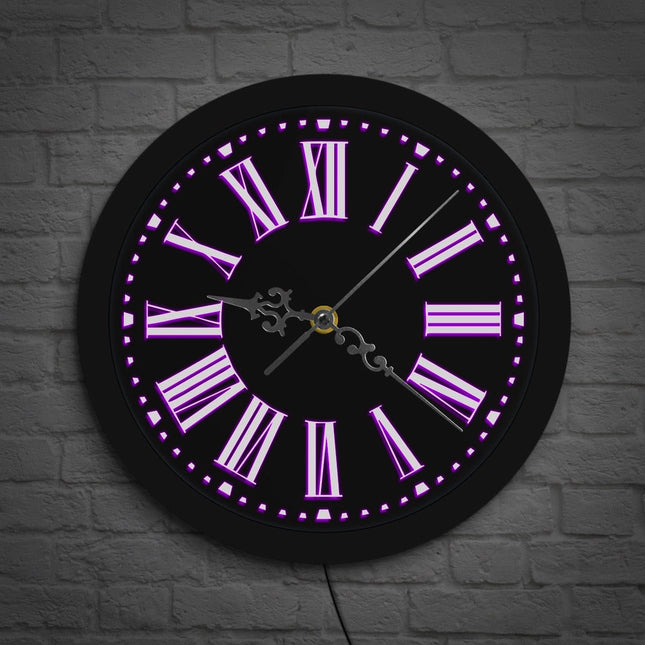 Orologio da parete LED numeri romani