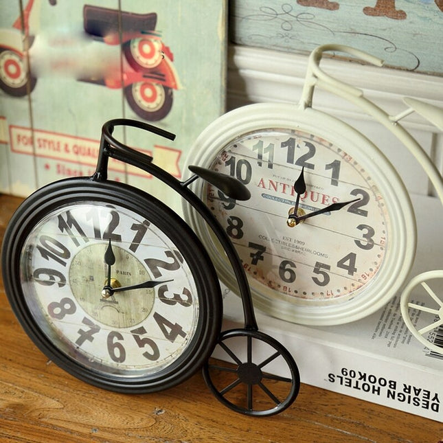 Orologio da tavolo vintage forma bicicletta