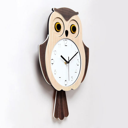 Orologio da parete gufo con pendolo