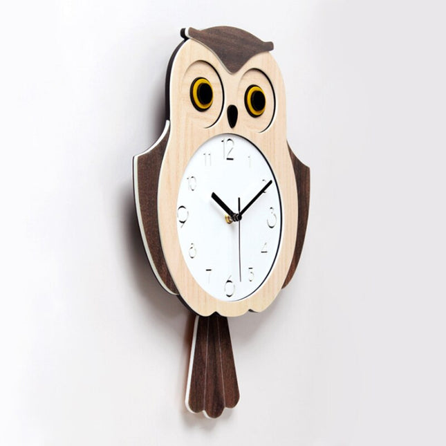 Orologio da parete gufo con pendolo