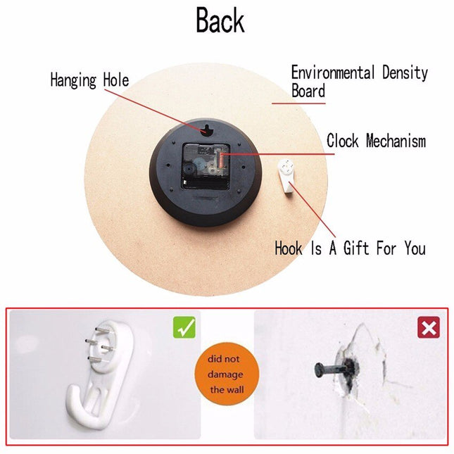 Orologio da parete shabby chic rose