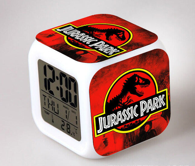 Sveglia a cubo digitale tema Jurassic Park