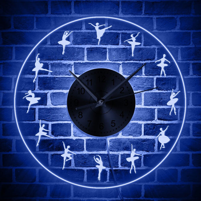 Orologio da parete LED tema ballerina