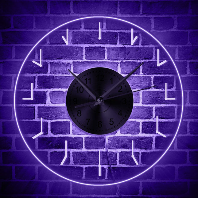Orologio parete minimalista con retroilluminazione LED
