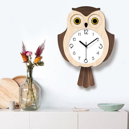Orologio da parete gufo con pendolo