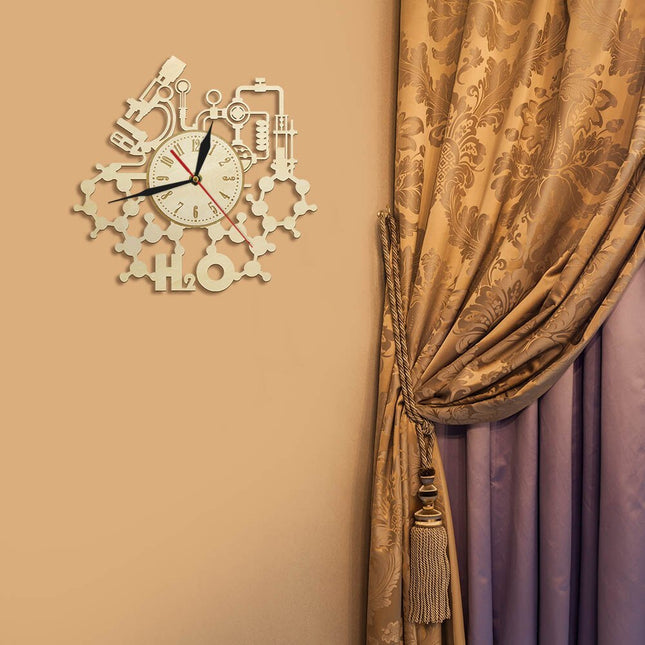 Orologio da parete originale tema chimica scientifica